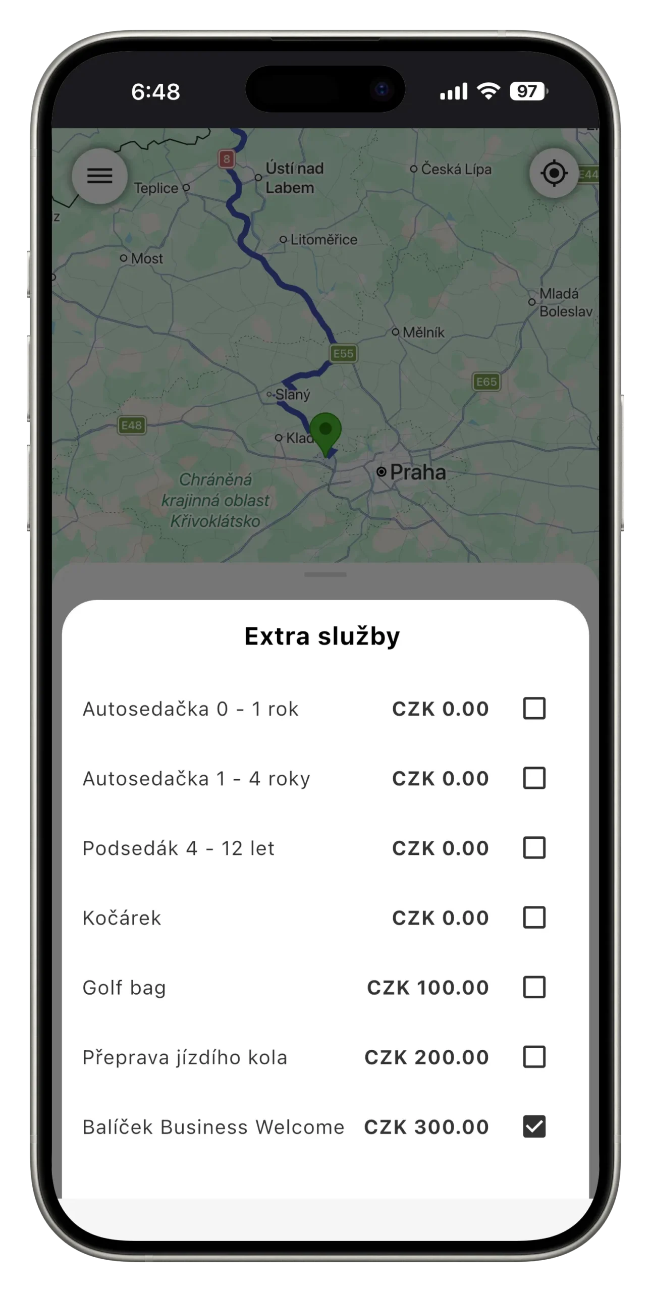 Aplikace taxi